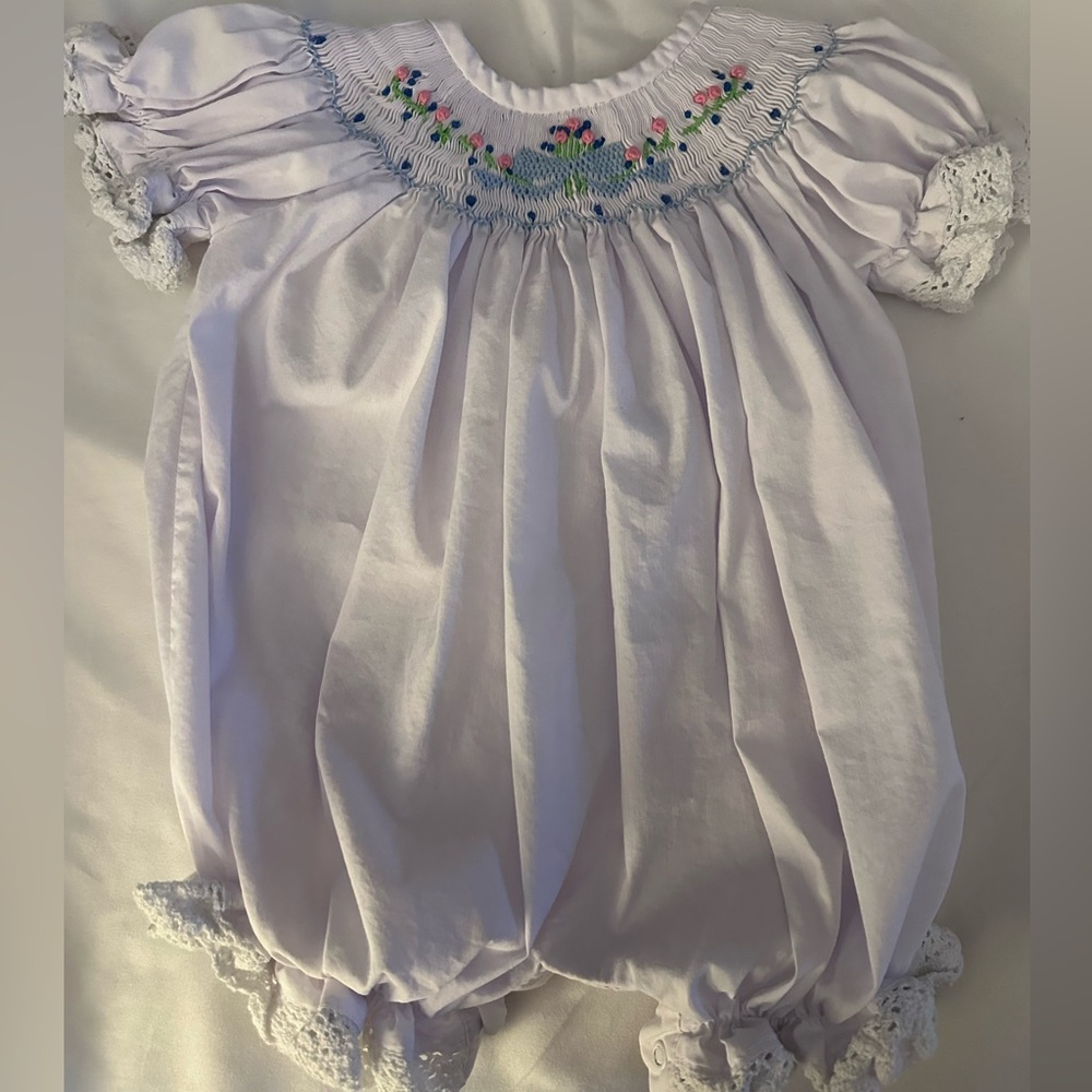Embroidered White Kids Top